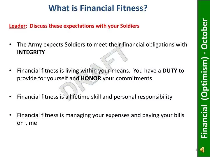 what is financial fitness
