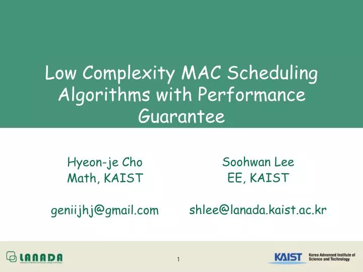 low complexity mac scheduling algorithms with performance guarantee