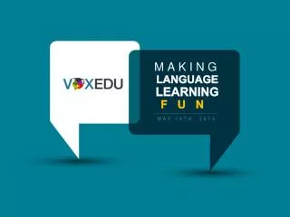 Making Language Learning Fun