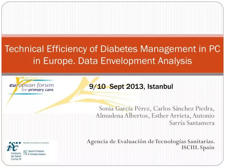 technical efficiency of diabetes management in pc in europe data envelopment analysis