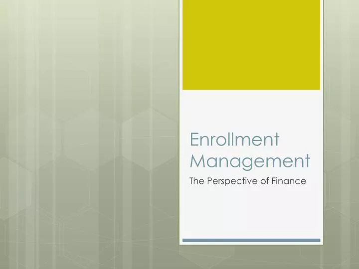 enrollment management