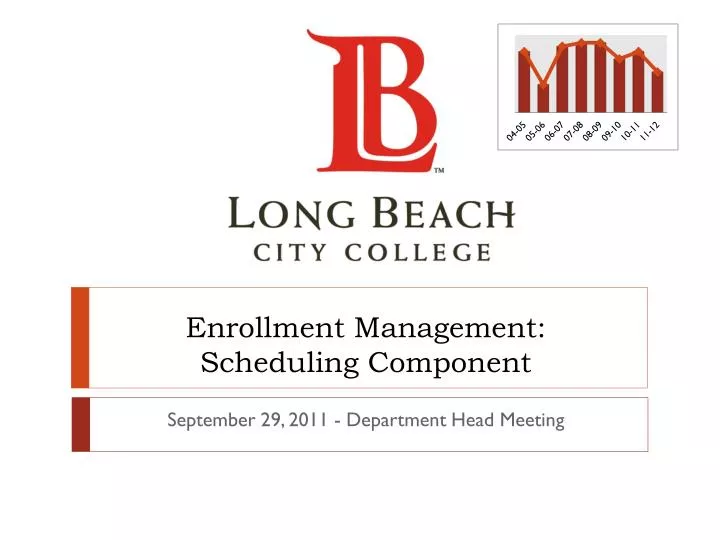 enrollment management scheduling component