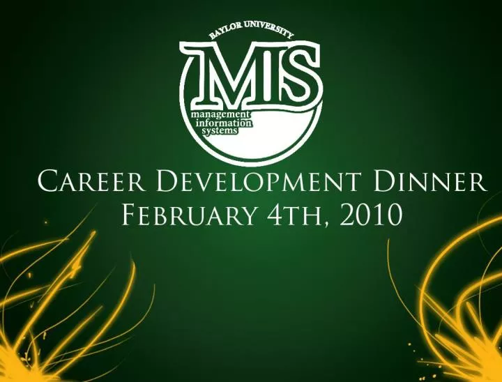 mis career development dinner