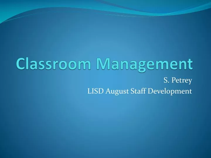 classroom management