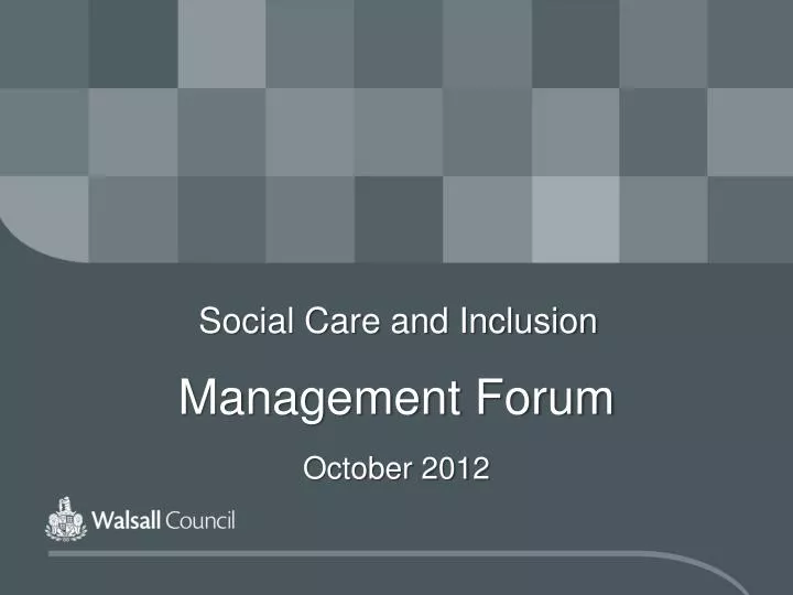 social care and inclusion