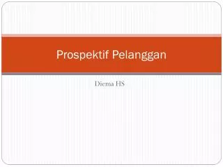 Prospektif Pelanggan