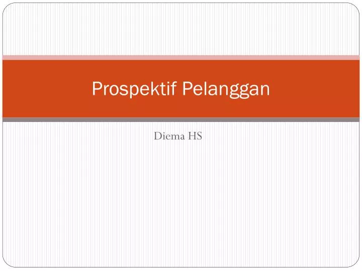 prospektif pelanggan