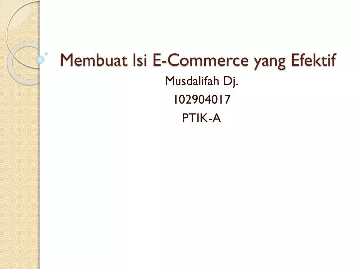 membuat lsi e commerce yang efektif