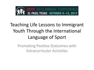 Teaching Life Lessons to Immigrant Youth Through the International Language of Sport