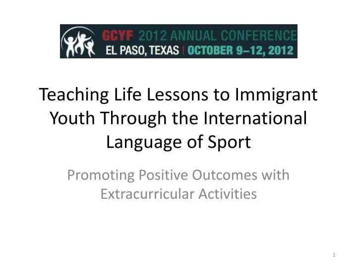 teaching life lessons to immigrant youth through the international language of sport