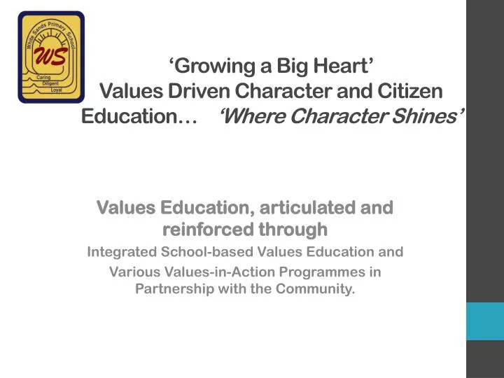growing a big heart values driven character and citizen education where character shines