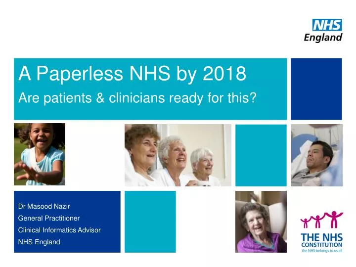 a paperless nhs by 2018 are patients clinicians ready for this