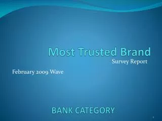 BANK CATEGORY