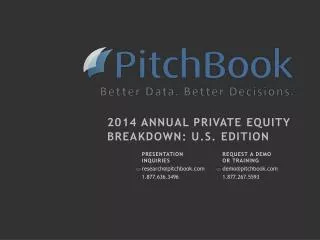2014 Annual Private equity Breakdown: U.S. edition