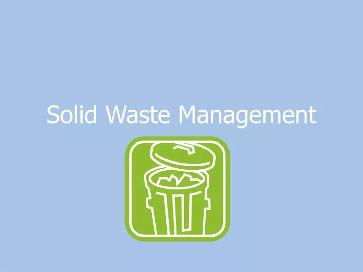 solid waste management