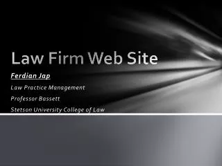 Law Firm Web Site