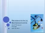 Pharmaceutical Representative - slide 1