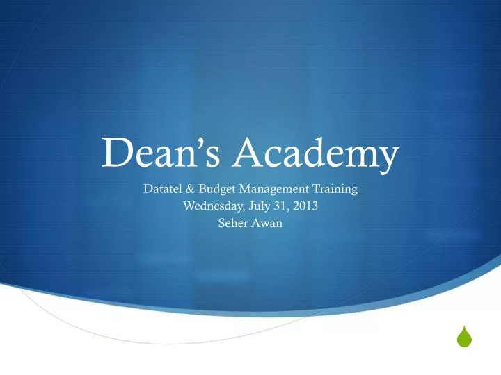 dean s academy