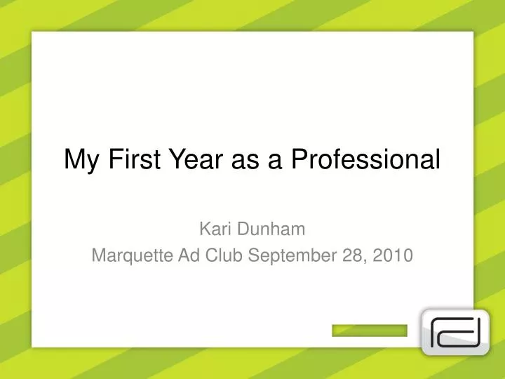 my first year as a professional