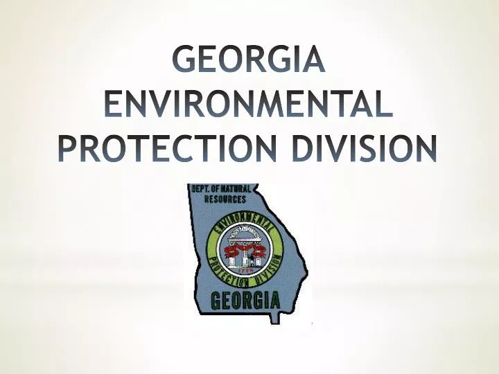 georgia environmental protection division