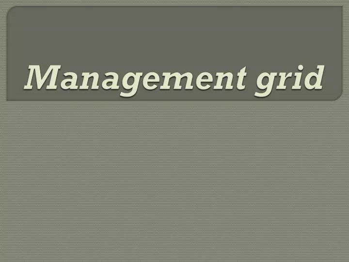 management grid