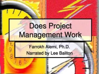 Does Project Management Work