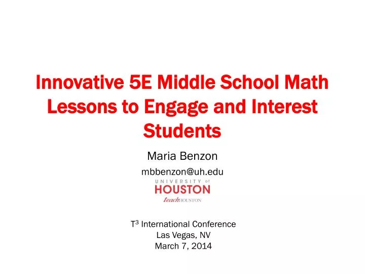 innovative 5e middle school math lessons to engage and interest students