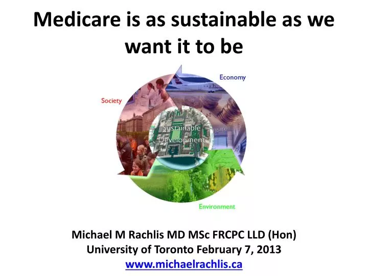 medicare is as sustainable as we want it to be