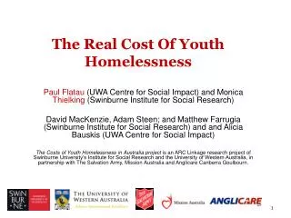 The Real Cost Of Youth Homelessness