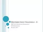 Distribution Channels - 2 - slide 1