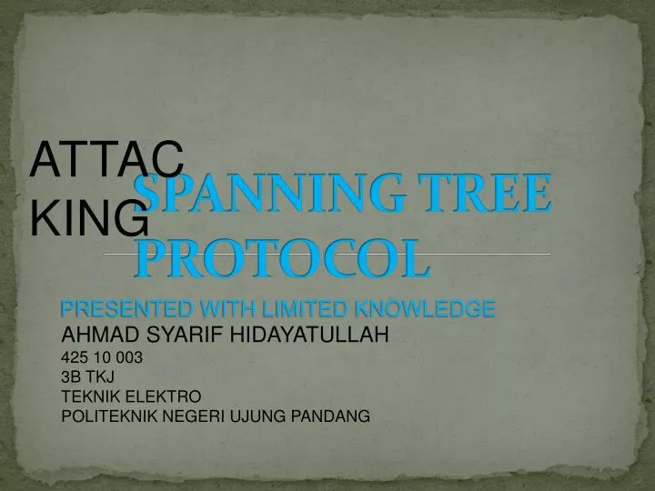 spanning tree protocol
