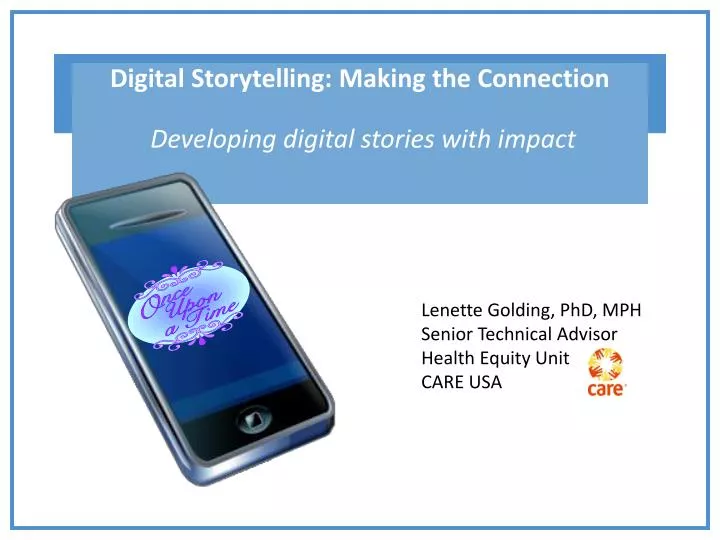 digital storytelling making the connection developing digital stories with impact