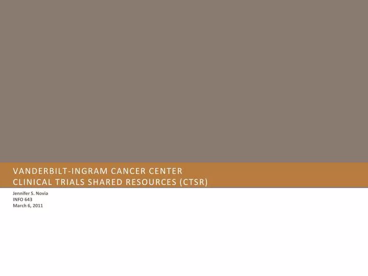 vanderbilt ingram cancer center clinical trials shared resources ctsr