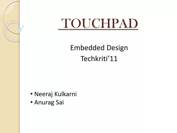 touchpad