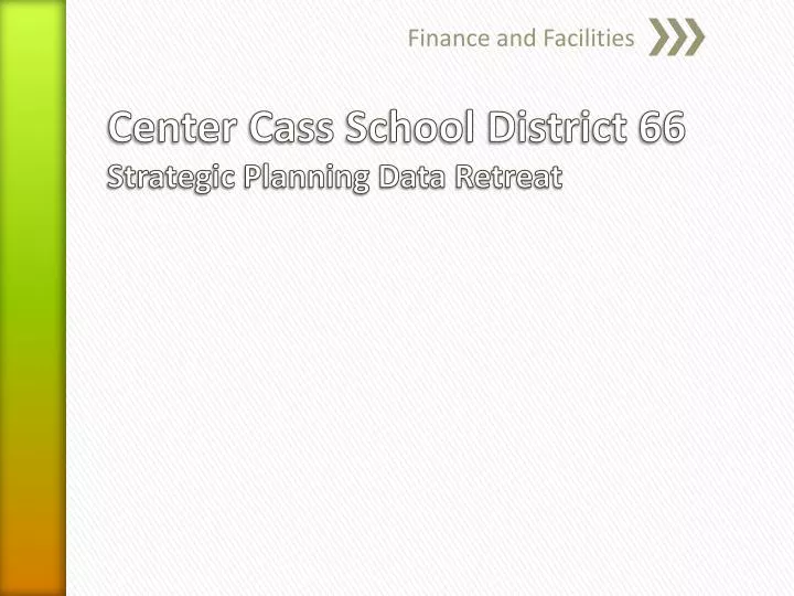 finance and facilities