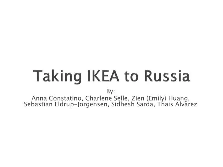 taking ikea to russia