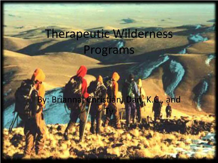 therapeutic wilderness programs