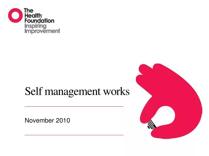 self management works