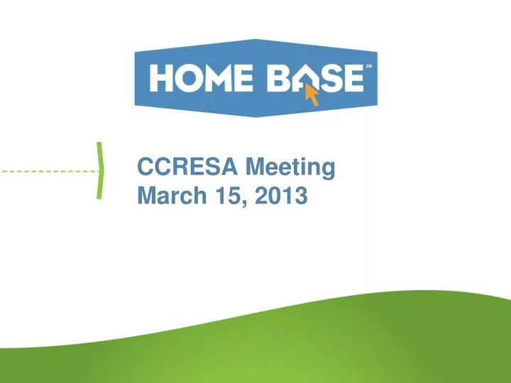 ccresa meeting march 15 2013