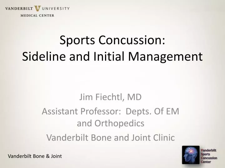 sports concussion sideline and initial management