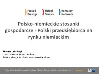 Polsko-niemieckie stosunki gospodarcze - Polsk i przedsiębiorca na rynku niemieckim