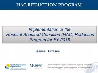 HAC REDUCTION PROGRAM