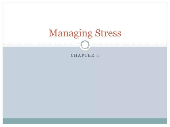 managing stress