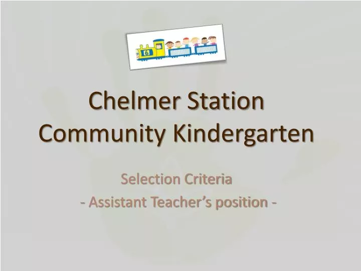 chelmer station community kindergarten