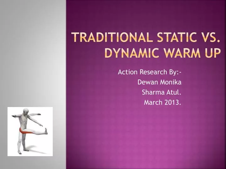 traditional static vs dynamic warm up
