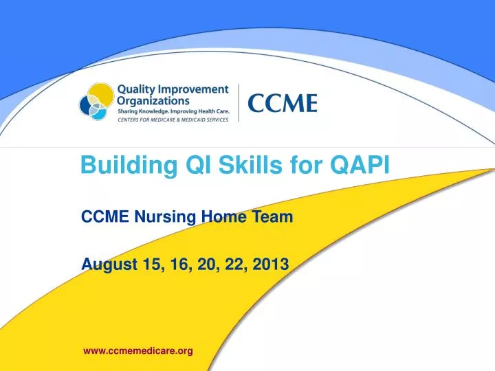 building qi skills for qapi