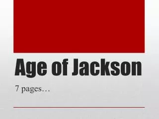 Age of Jackson