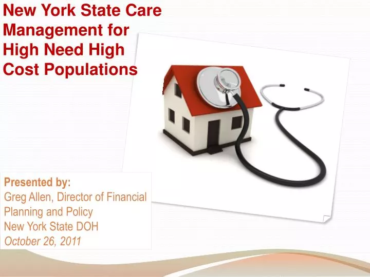 new york state care management for high need high cost populations