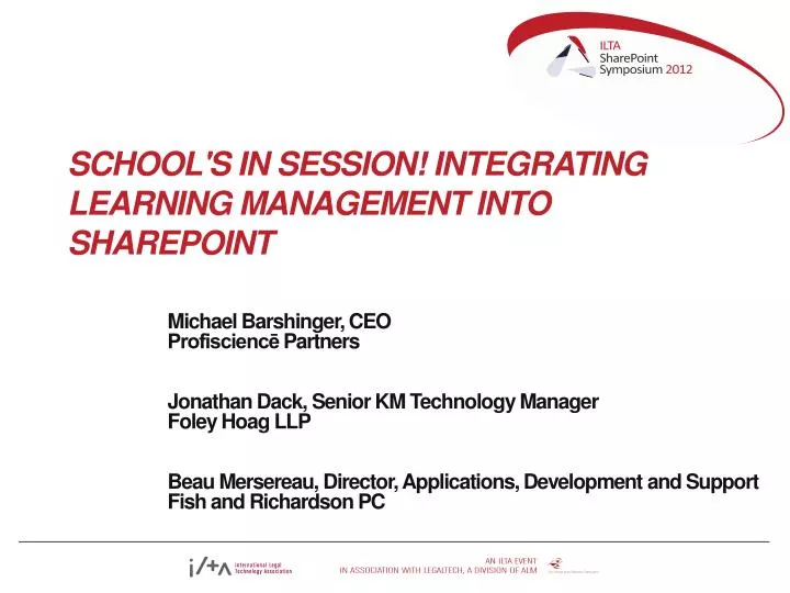 school s in session integrating learning management into sharepoint