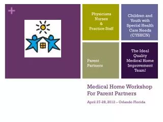 Medical Home Workshop For Parent Partners